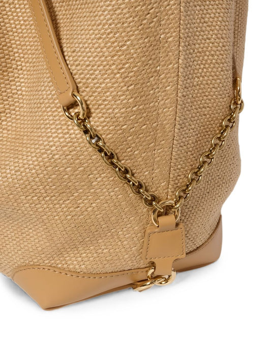 Large double carry bag in raffia-effect fibres CH26AS654S71 218 CHLOÉ 