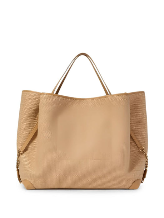 Large double carry bag in raffia-effect fibres CH26AS654S71 218 CHLOÉ 