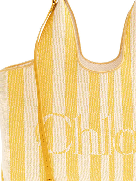Striped logo-print Tote Bag CH26AS767R65 757 CHLOÉ 