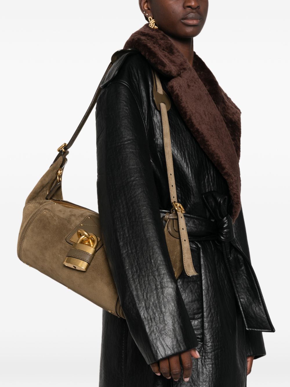 Paddington crossbody bag in suede leather CH26AS809S77 21Q CHLOÉ 