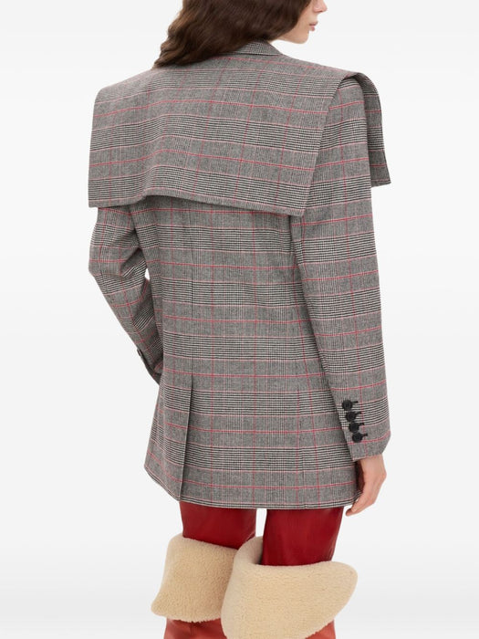 Single-breasted tailored jacket in Prince of Wales wool CH26WVE35167 1 935 CHLOÉ 