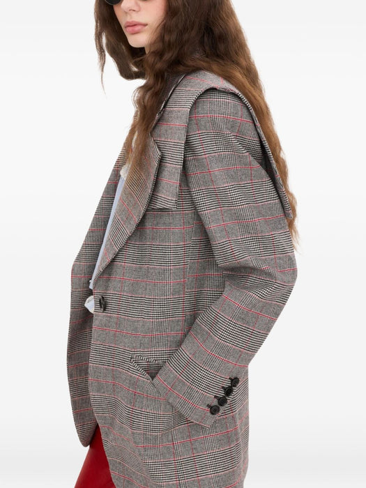 Single-breasted tailored jacket in Prince of Wales wool CH26WVE35167 1 935 CHLOÉ 