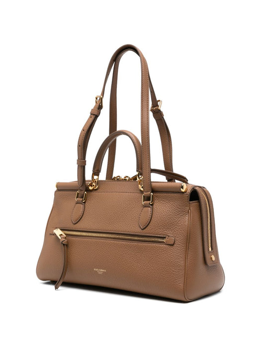 Logo-plaque pebbled-leather tote bag BB7844 A08418Z093 DOLCE & GABBANA 