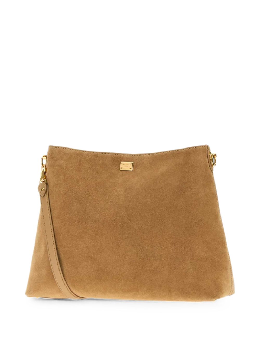 Logo-plaque suede shoulder bag BB7942 A07758A012 DOLCE & GABBANA 