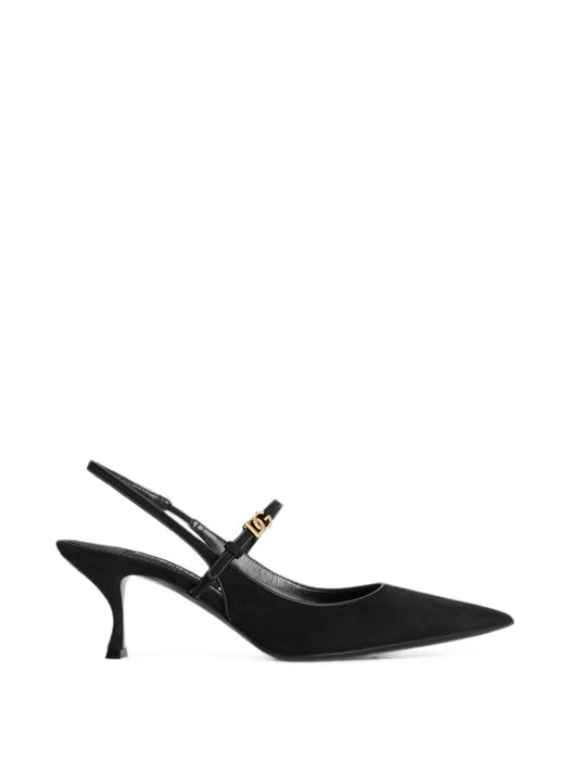 Suede slingback pumps CG1068 AQ13480999 DOLCE & GABBANA 