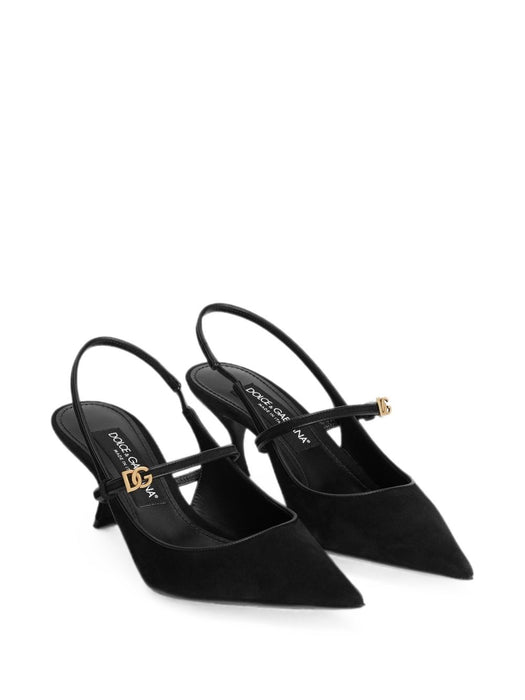 Suede slingback pumps CG1068 AQ13480999 DOLCE & GABBANA 
