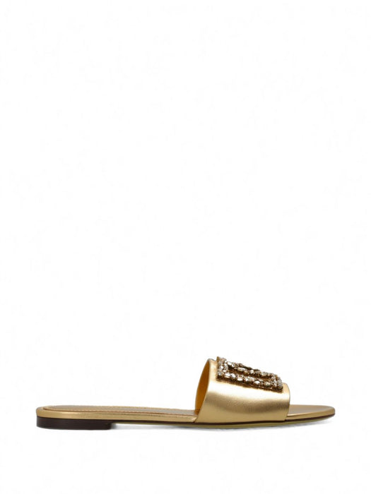Crystal-embellished leather sandals CQ0697 A3M008R278 DOLCE & GABBANA 