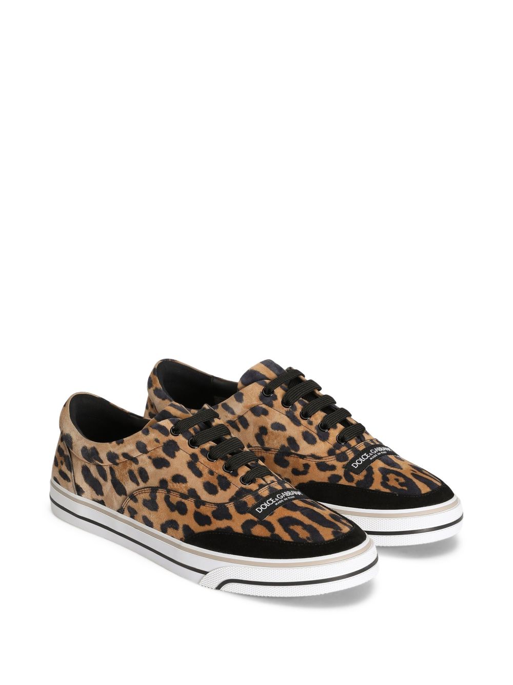 Sailing sneakers in LEO-print calfskin CS2399 A3T28HAALM DOLCE & GABBANA 