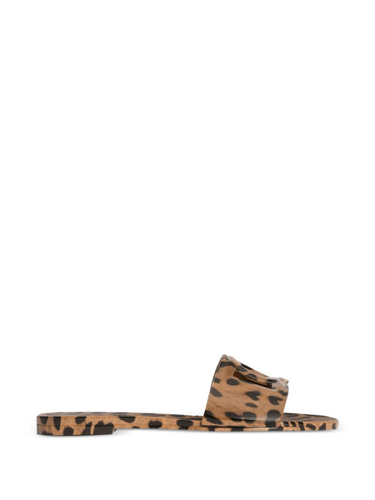 Leo-print rubber beachwear slides CW2215 A0017HY13M DOLCE & GABBANA 