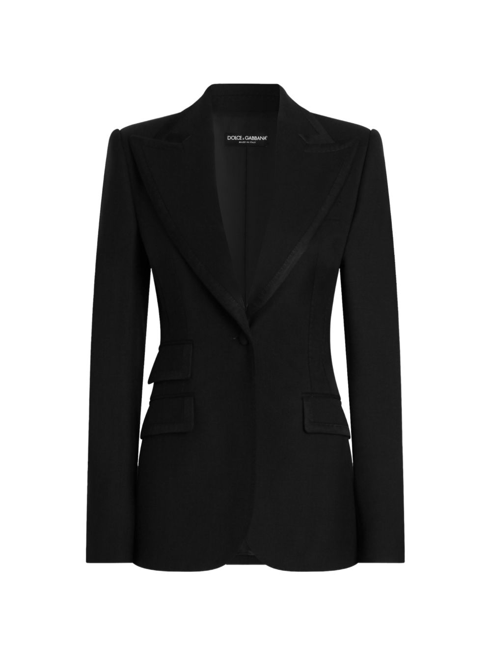 Turlington single-breasted jacket in bi-stretch twill F29EFT GDDFRN0000 DOLCE & GABBANA 