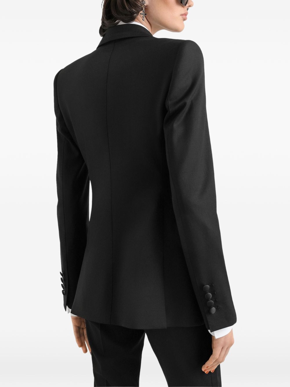 Turlington single-breasted jacket in bi-stretch twill F29EFT GDDFRN0000 DOLCE & GABBANA 