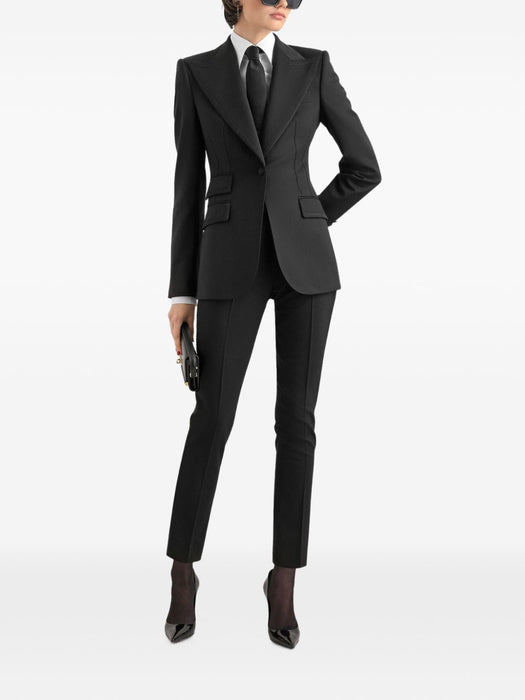 Turlington single-breasted jacket in bi-stretch twill F29EFT GDDFRN0000 DOLCE & GABBANA 