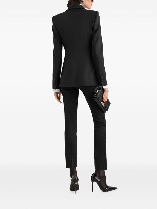 Turlington single-breasted jacket in bi-stretch twill F29EFT GDDFRN0000 DOLCE & GABBANA 