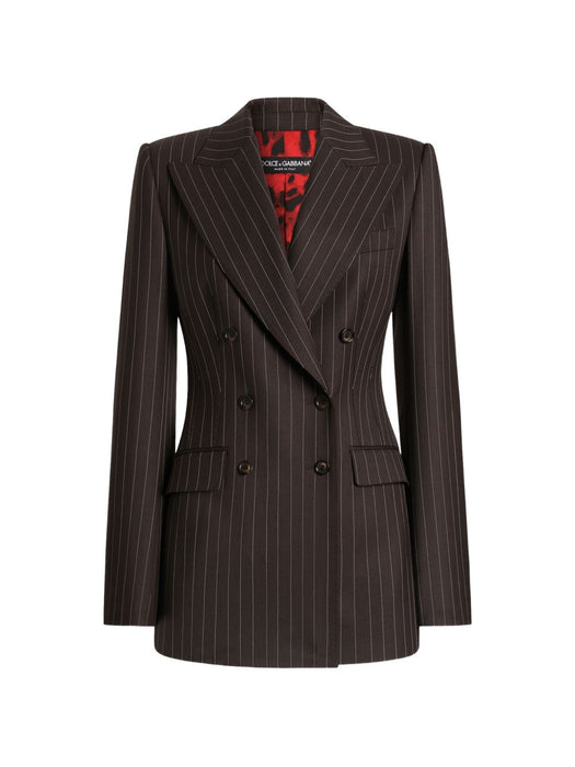 Turlington double-breasted twill pinstripe jacket F29QFT GDD1HS8053 DOLCE & GABBANA 