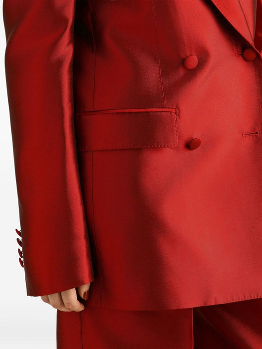 Double-breasted Mikado jacket F29UUT FU116R0156 DOLCE & GABBANA 