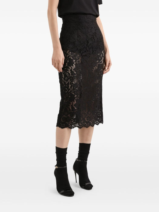 Cordonetto lace-trim midi skirt F4B7IT HLMTBN0000 DOLCE & GABBANA 