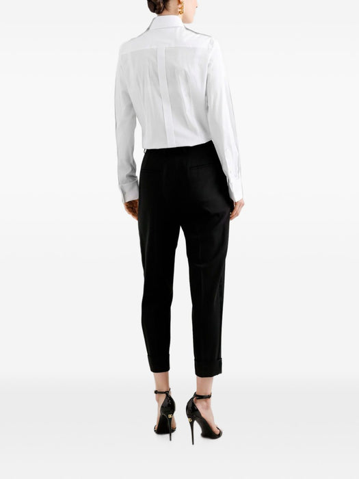 Bib-front long-sleeve cotton tuxedo shirt F5K50T FUEFMW0800 DOLCE & GABBANA 