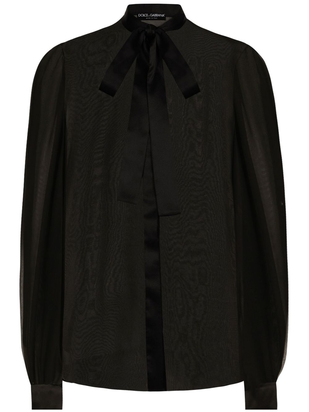 Silk chiffon shirt with pussy-bow F5S81T FU1ATN0000 DOLCE & GABBANA 
