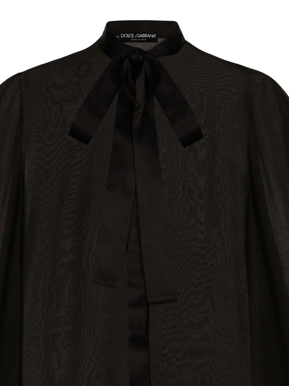 Silk chiffon shirt with pussy-bow F5S81T FU1ATN0000 DOLCE & GABBANA 