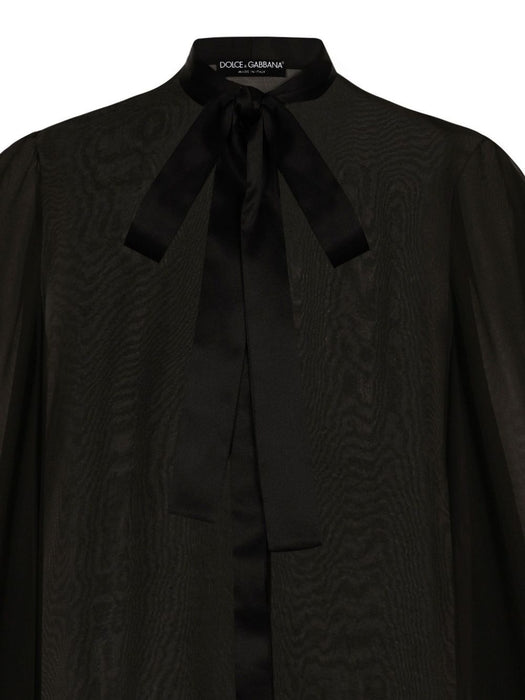 Silk chiffon shirt with pussy-bow F5S81T FU1ATN0000 DOLCE & GABBANA 