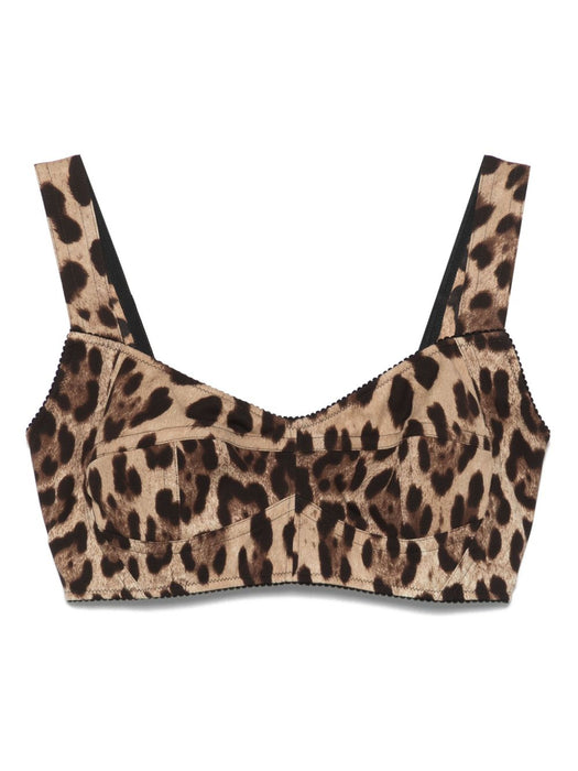 Leopard-print bustier top F7Y28T GDCLPHY13M DOLCE & GABBANA 