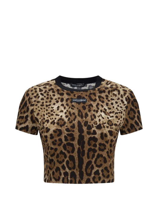 Leopard-print T-shirt F8W39T FS78SHY13M DOLCE & GABBANA 