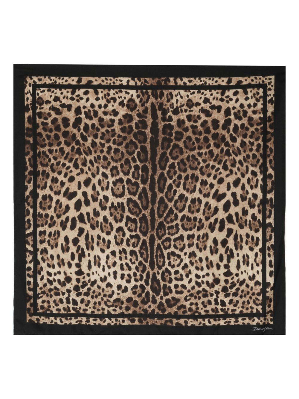 Leopard-print silk scarf FN090R GDCF5HN13M DOLCE & GABBANA 