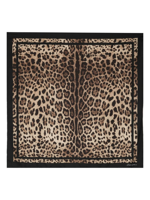 Leopard-print silk scarf FN090R GDCF5HN13M DOLCE & GABBANA 
