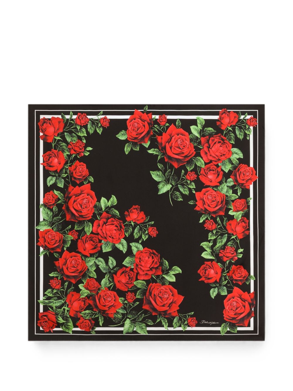 90x90 rose-print silk twill scarf FN090R GDDW3HH6EJ DOLCE & GABBANA 