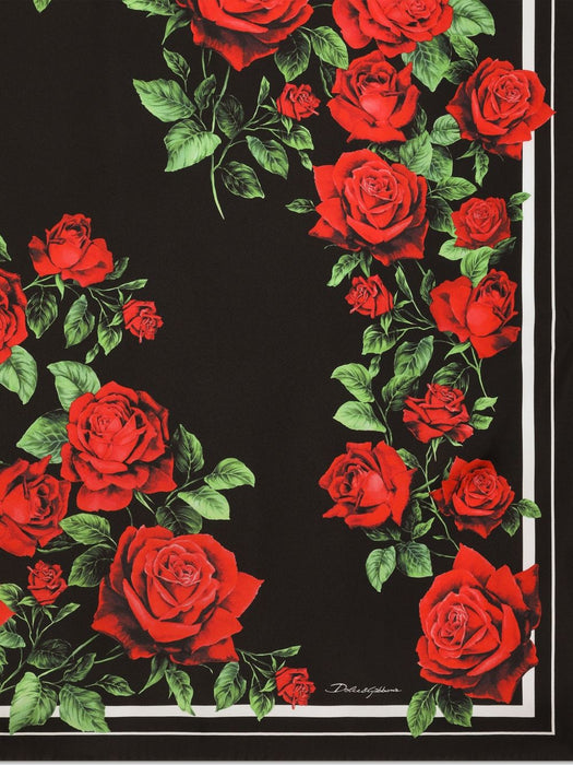 90x90 rose-print silk twill scarf FN090R GDDW3HH6EJ DOLCE & GABBANA 