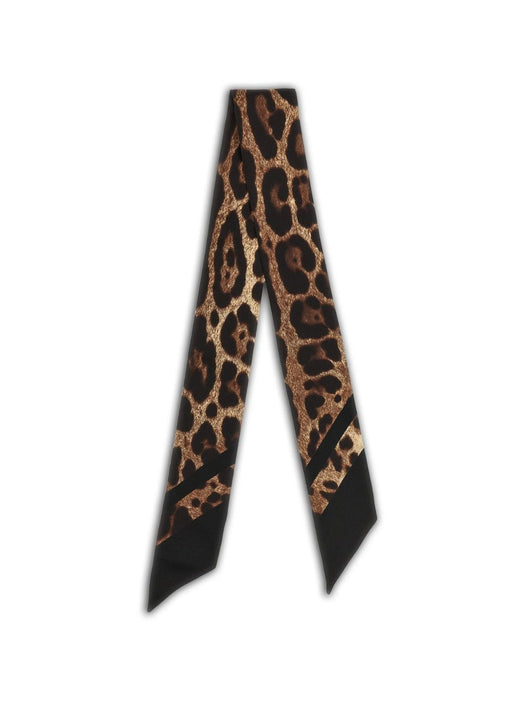Leopard-print silk scarf FS215A GDCF5HN13M DOLCE & GABBANA 