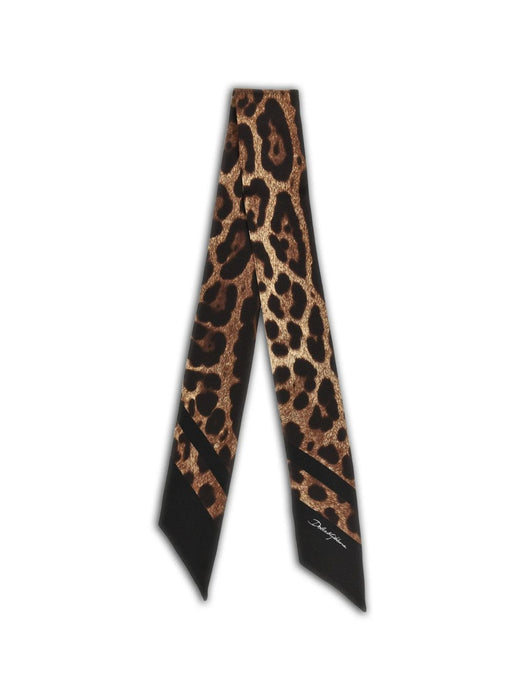 Leopard-print silk scarf FS215A GDCF5HN13M DOLCE & GABBANA 