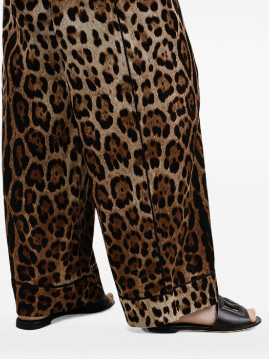 Leopard-print satin pajama bottoms FTAMPT FSAXYHY13M DOLCE & GABBANA 