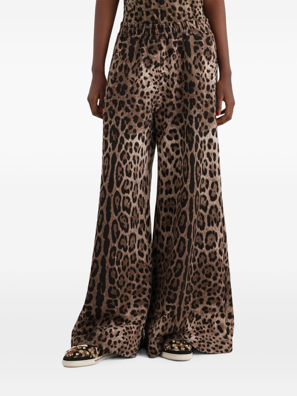 Leo-print fleece trousers FTDJGT FS785HY13M DOLCE & GABBANA 