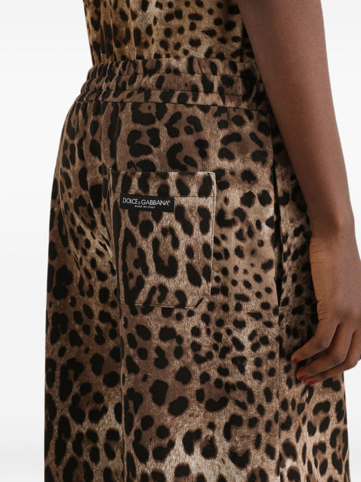 Leo-print fleece trousers FTDJGT FS785HY13M DOLCE & GABBANA 