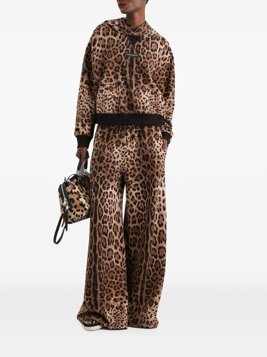 Leo-print fleece trousers FTDJGT FS785HY13M DOLCE & GABBANA 