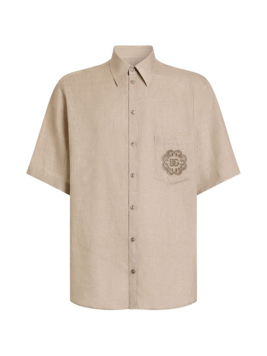 Portofino shirt in linen G5OS0Z FU4MHM2037 DOLCE & GABBANA 