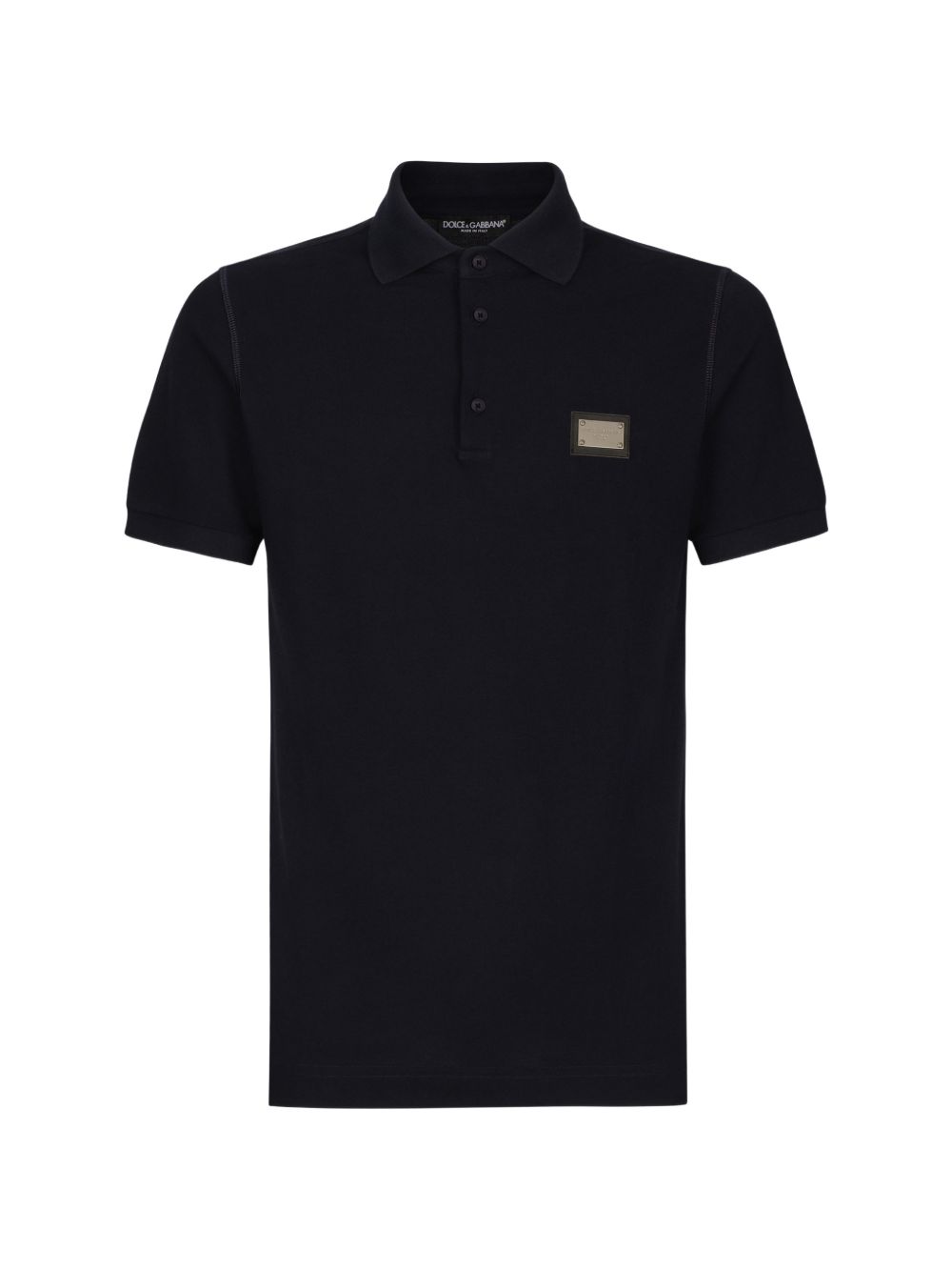 Cotton piqué polo-shirt with branded tag G8PL4T G7P1DB0665 DOLCE & GABBANA 