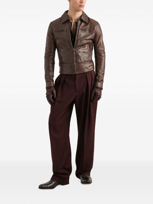 leather jacket G9BWKL HULY2M0696 DOLCE & GABBANA 