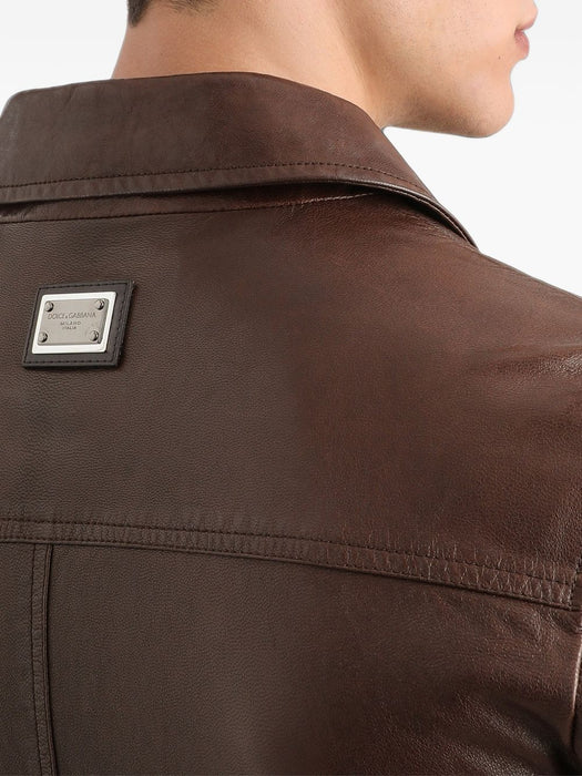 leather jacket G9BWKL HULY2M0696 DOLCE & GABBANA 