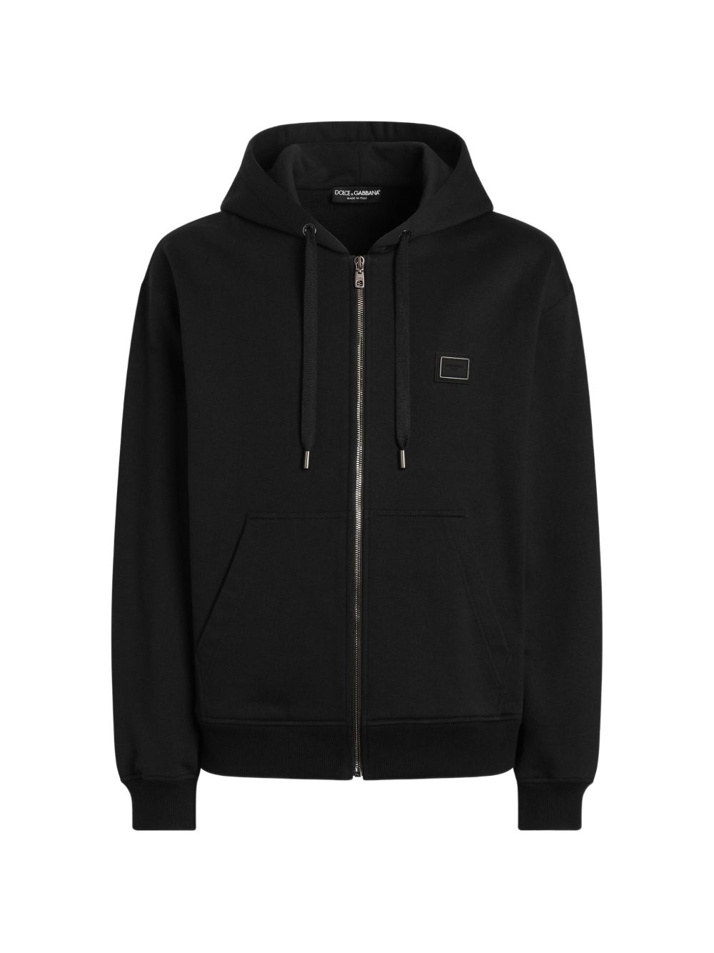 Hooded sweatshirt with logo plate G9CEGT G7Q2ON0000 DOLCE & GABBANA 