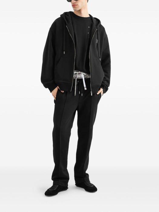 Hooded sweatshirt with logo plate G9CEGT G7Q2ON0000 DOLCE & GABBANA 