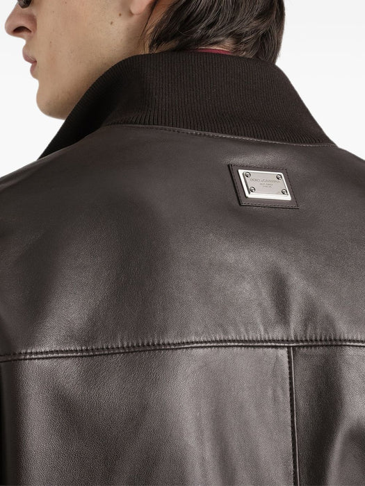 Lambskin bomber jacket G9CHUL HUL18M1213 DOLCE & GABBANA 