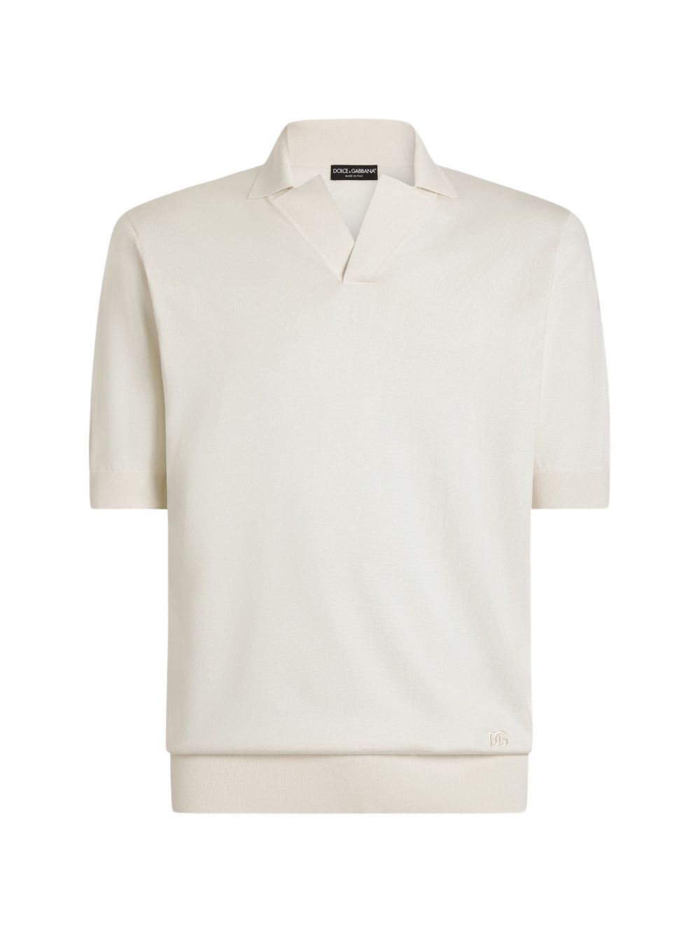 Silk knit polo shirt GXZBTZ JBSPKW0001 DOLCE & GABBANA 