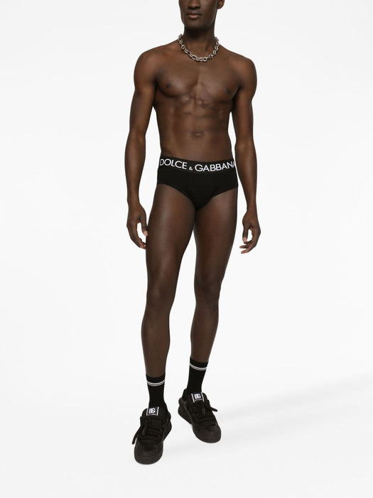 Logo-print cotton briefs (set of two) M9D69J ONN97N0000 DOLCE & GABBANA 
