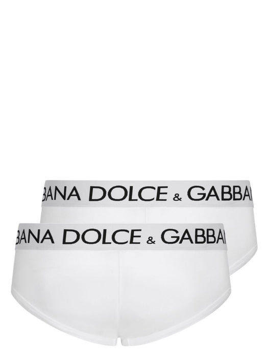 Logo-print cotton briefs (set of two) M9D69J ONN97W0800 DOLCE & GABBANA 
