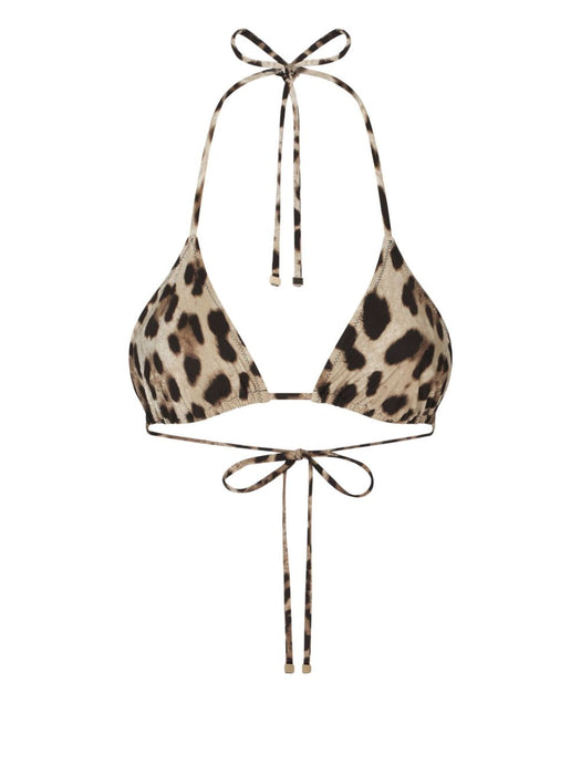 Leopard-print triangle bikini top O1A00J ONO11HY13M DOLCE & GABBANA 