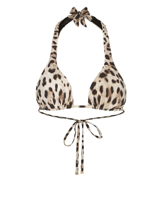 Leopard-print triangle bikini top O1A01J ONO11HY13M DOLCE & GABBANA 