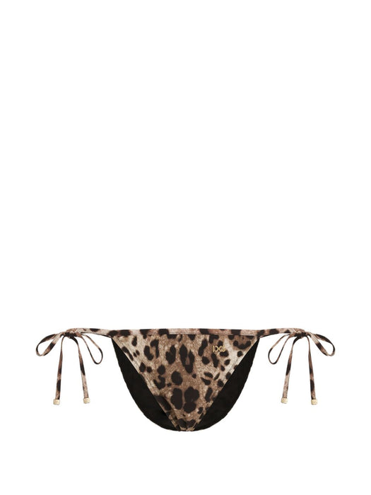 Leopard-print string bikini bottoms O2A01J ONO11HY13M DOLCE & GABBANA 