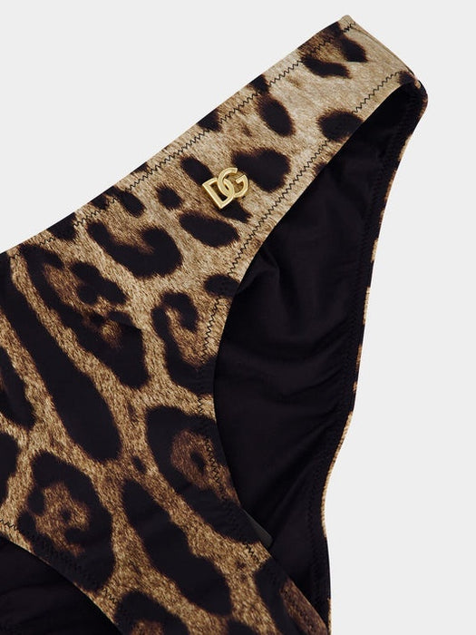 Leopard-print high-waisted bikini bottoms O2A03J ONO11HY13M DOLCE & GABBANA 